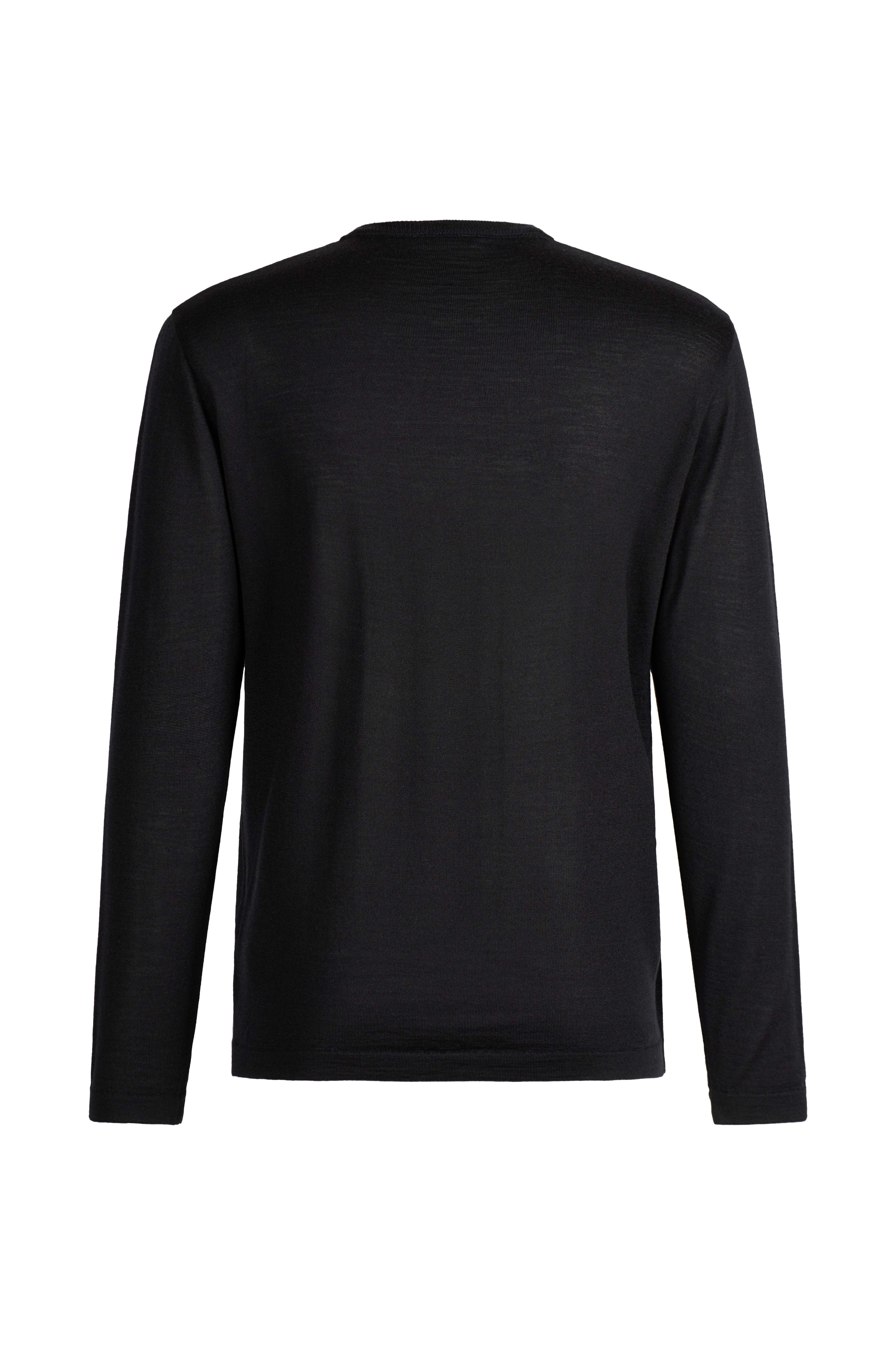 Eleganter V-Pullover aus feinster Garnmischung: Merinowolle und Seide, regular fit