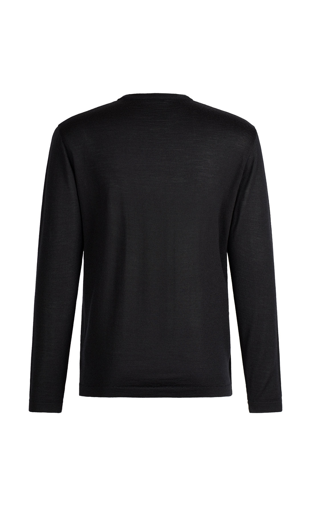 Elegant V-neck sweater in a premium yarn blend: merino wool and silk, regular fit