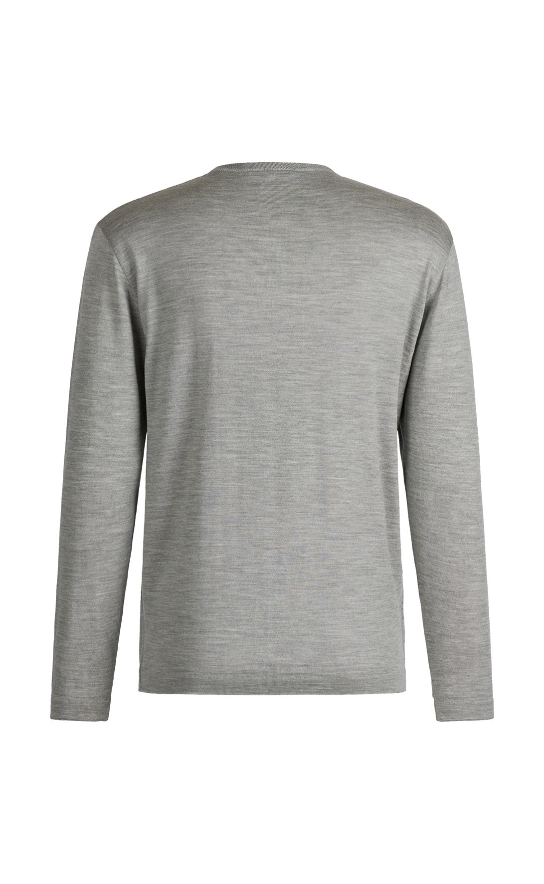 Elegant V-neck sweater in a premium yarn blend: merino wool and silk, regular fit
