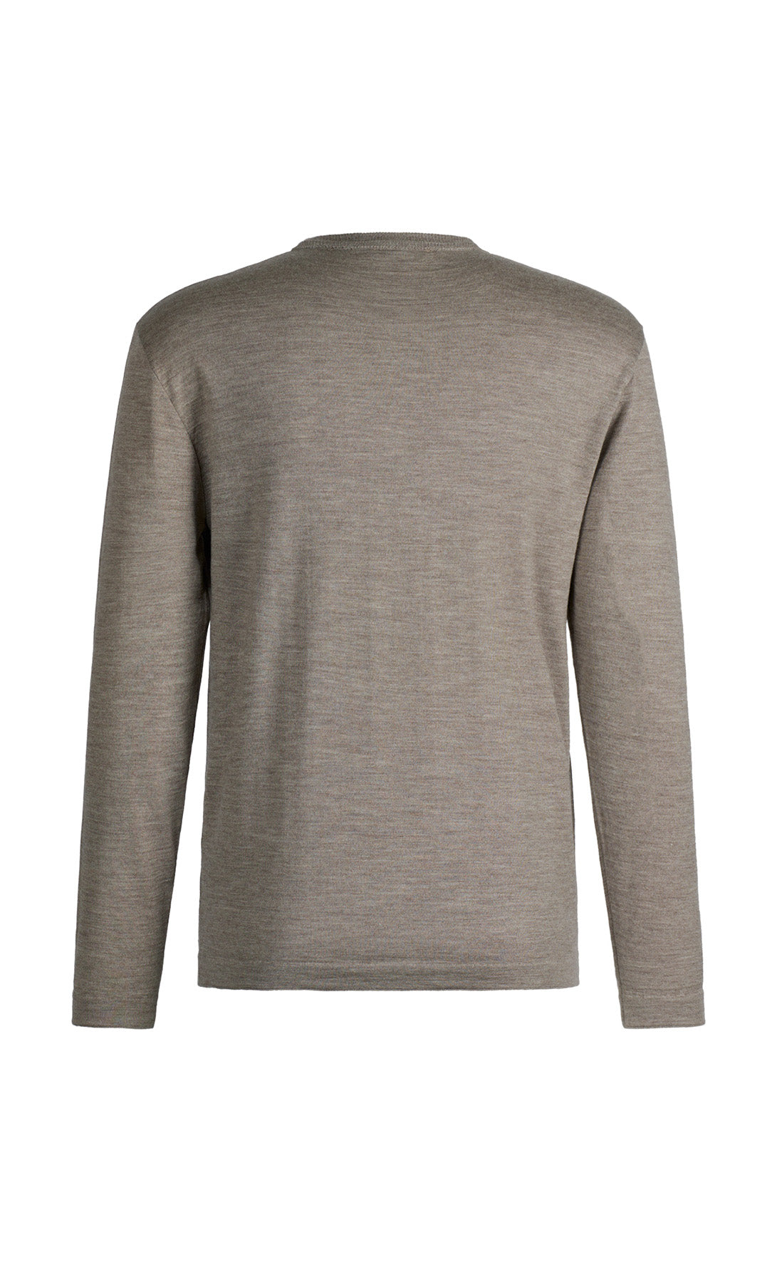 Elegant V-neck sweater in a premium yarn blend: merino wool and silk, regular fit