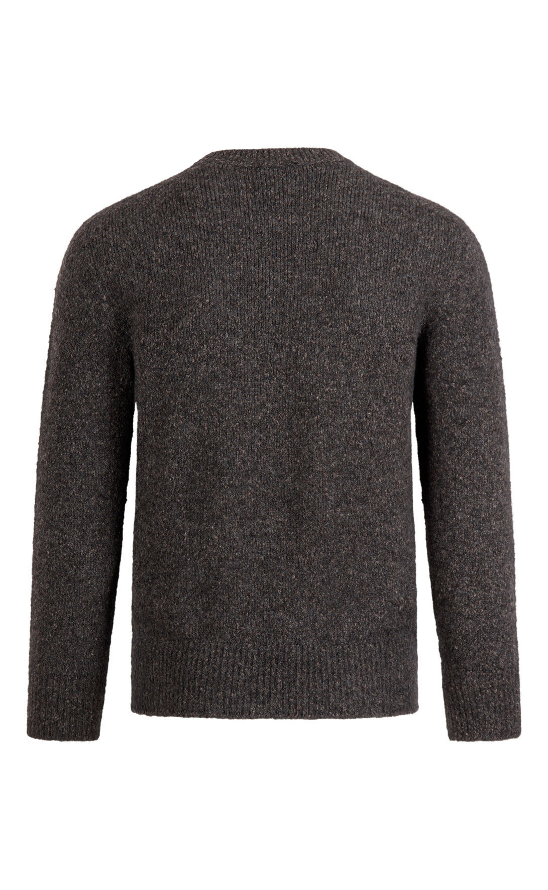 Super soft round neck sweater in tweed look, relaxed fit