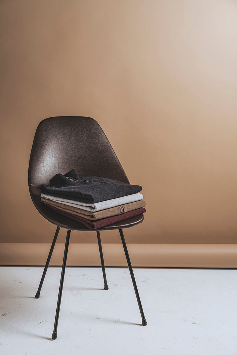 Super soft double-face sweater: merino on the outside, cotton on the inside, relaxed fit