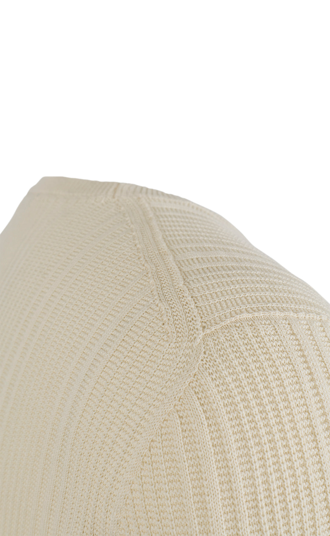 Finest cotton round neck sweater, seamless, relaxed fit