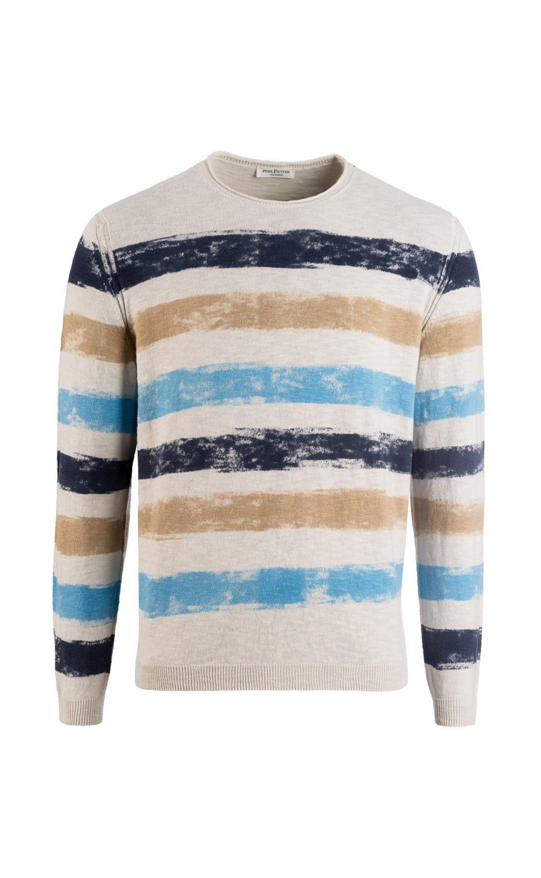 Unique: Hand-painted sweater made of soft cotton, relaxed fit