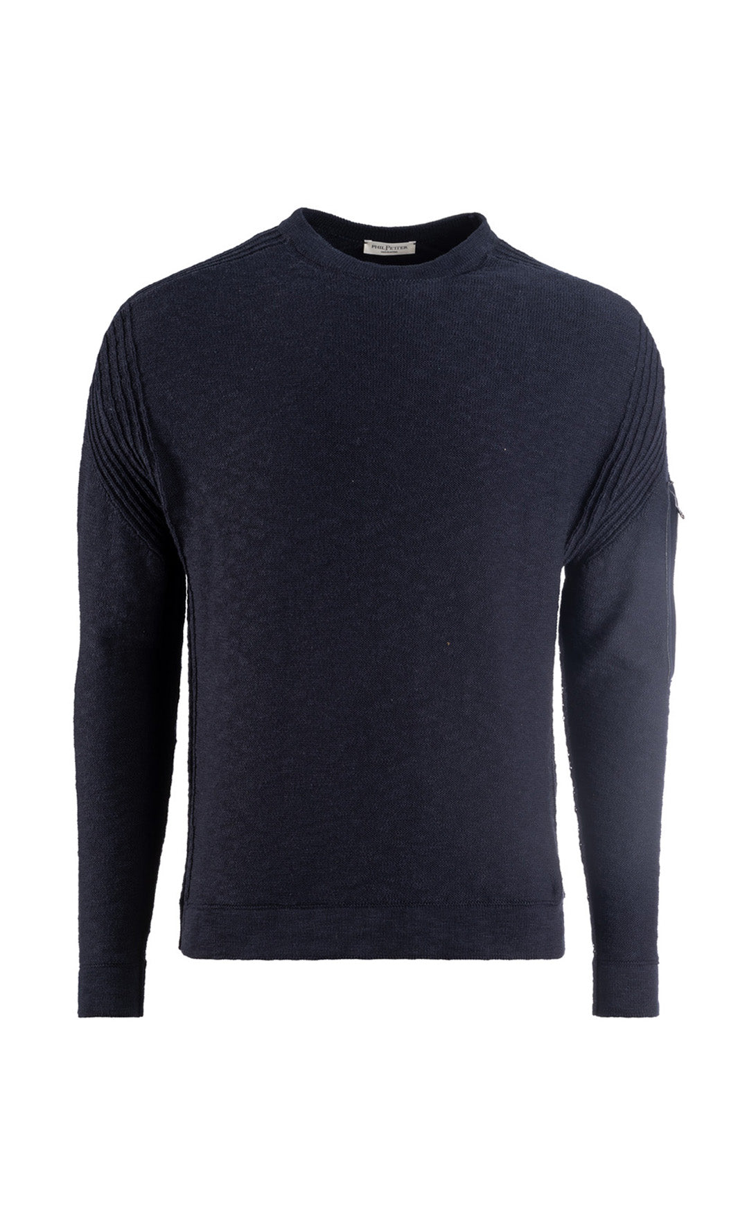 Sporty sweater made of soft cotton with a zip pocket on the arm, relaxed fit