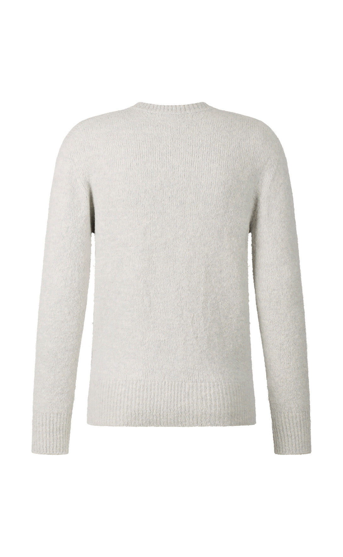 Seamlessly knitted sweater in super-soft tweed yarn, relaxed fit