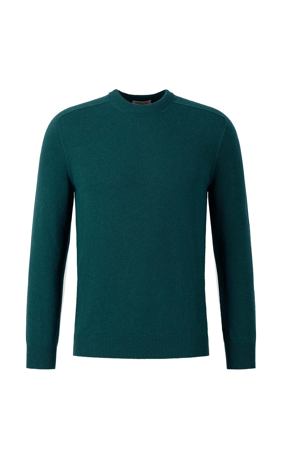 Ultra-soft seamless sweater in a durable cashmere blend, relaxed fit