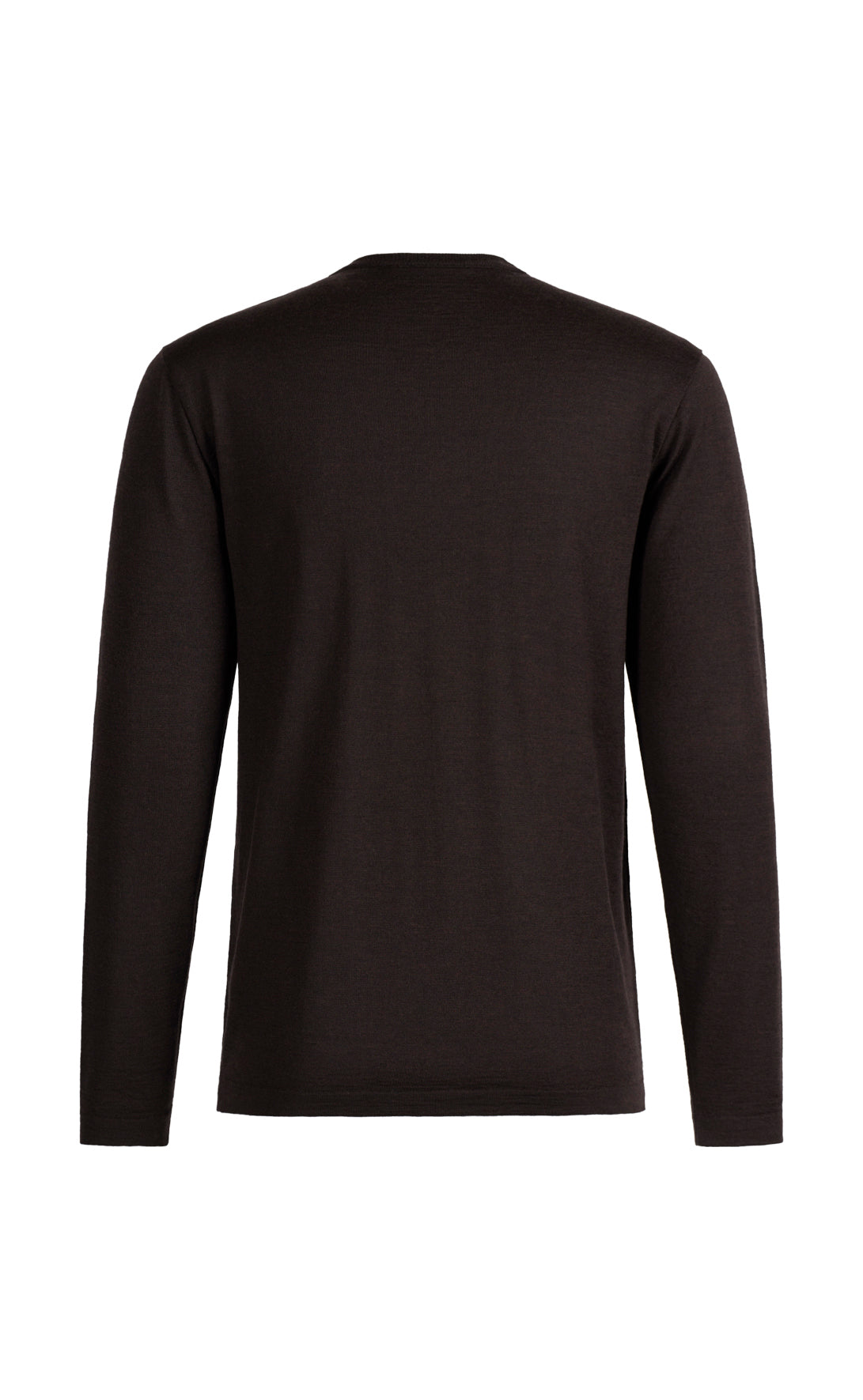Elegant crew-neck sweater in a premium blend of merino wool and silk, regular fit