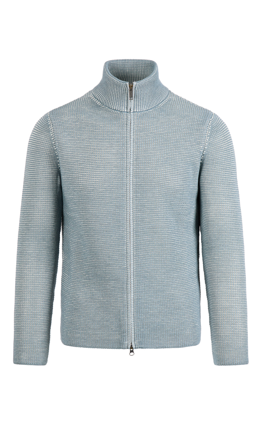 Zip jacket made of >10,000m finest Merino wool, regular fit