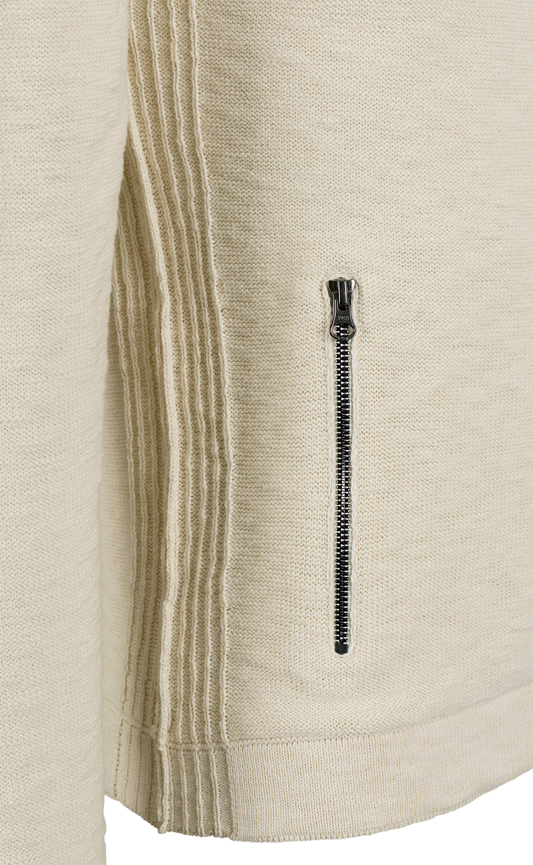 Sporty hybrid zip-up jacket made of soft cotton, relaxed fit