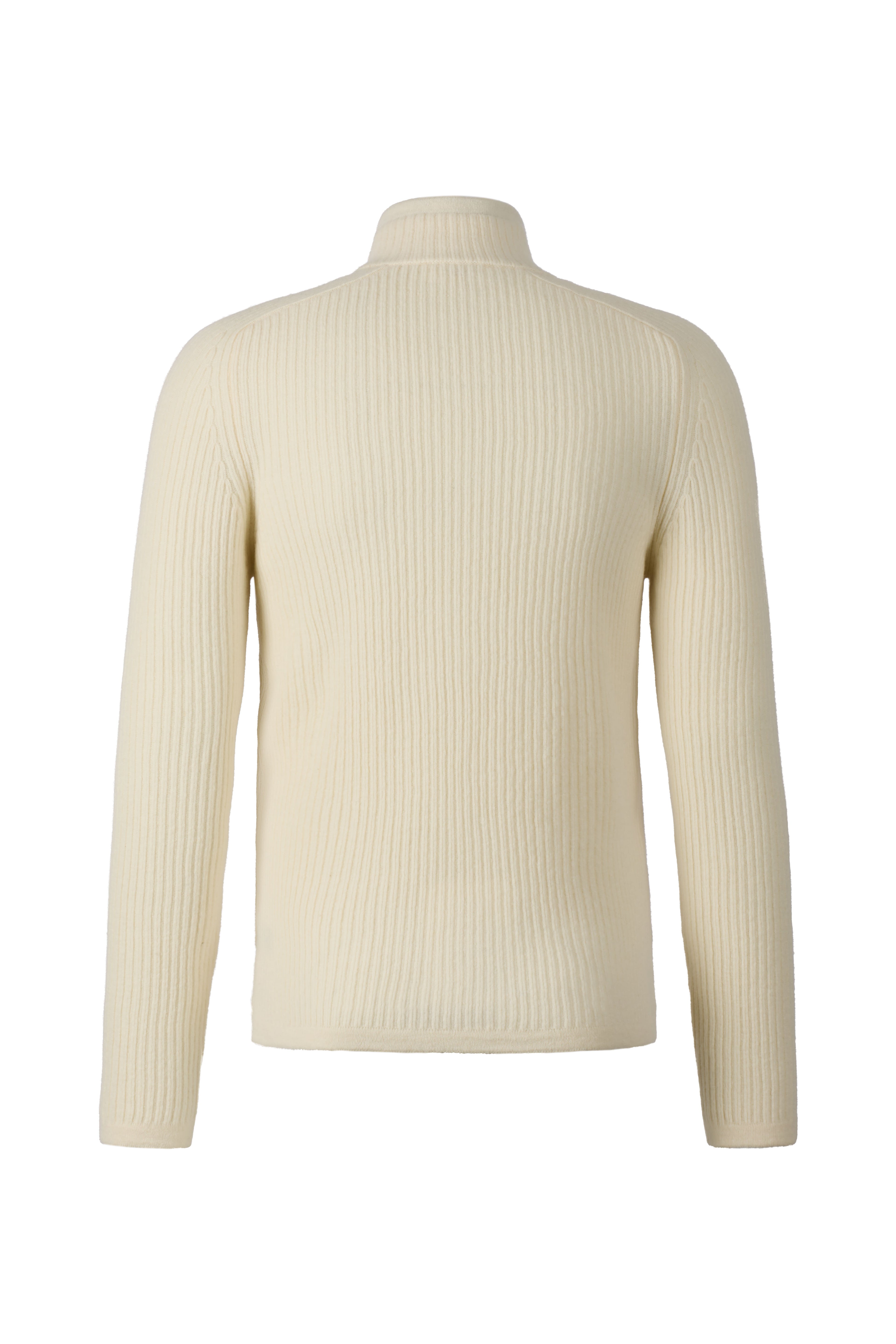 Zippjacke in Rippenstruktur aus superweicher Lambswool, regular fit