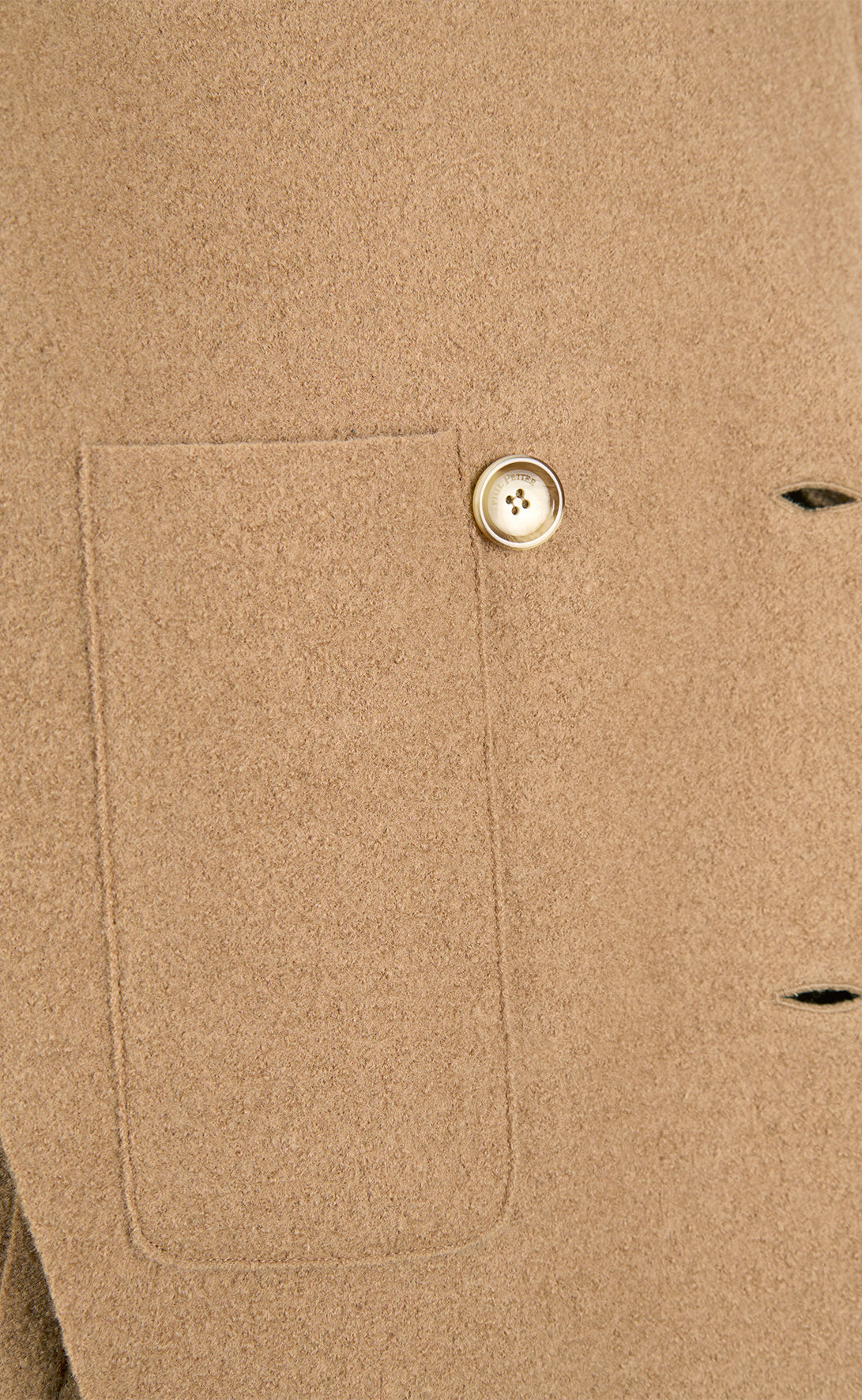 Caban jacket made of 100% felted merino wool, relaxed fit