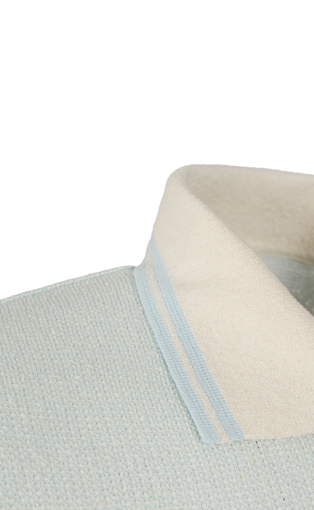 Polo shirt in piqué knit made of cotton bouclé, short sleeve, regular fit