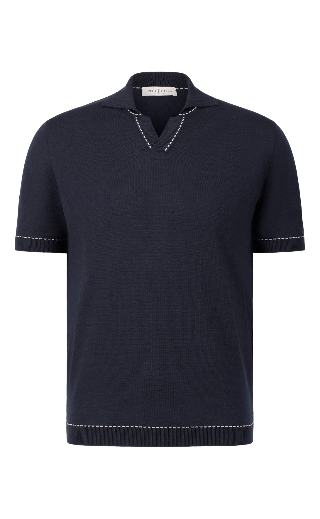 Polo ohne Knopf aus feinster Baumwolle, Relaxed Fit