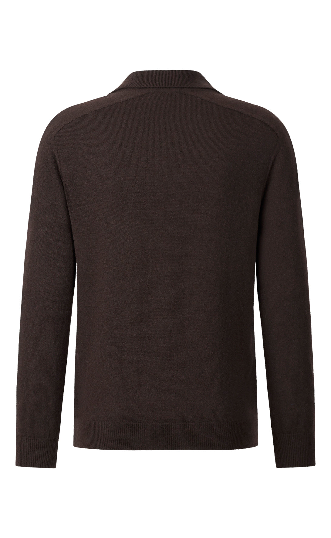 Supersoftes Langarm-Polo ohne Nähte aus langlebigem Kaschmirmix, relaxed fit