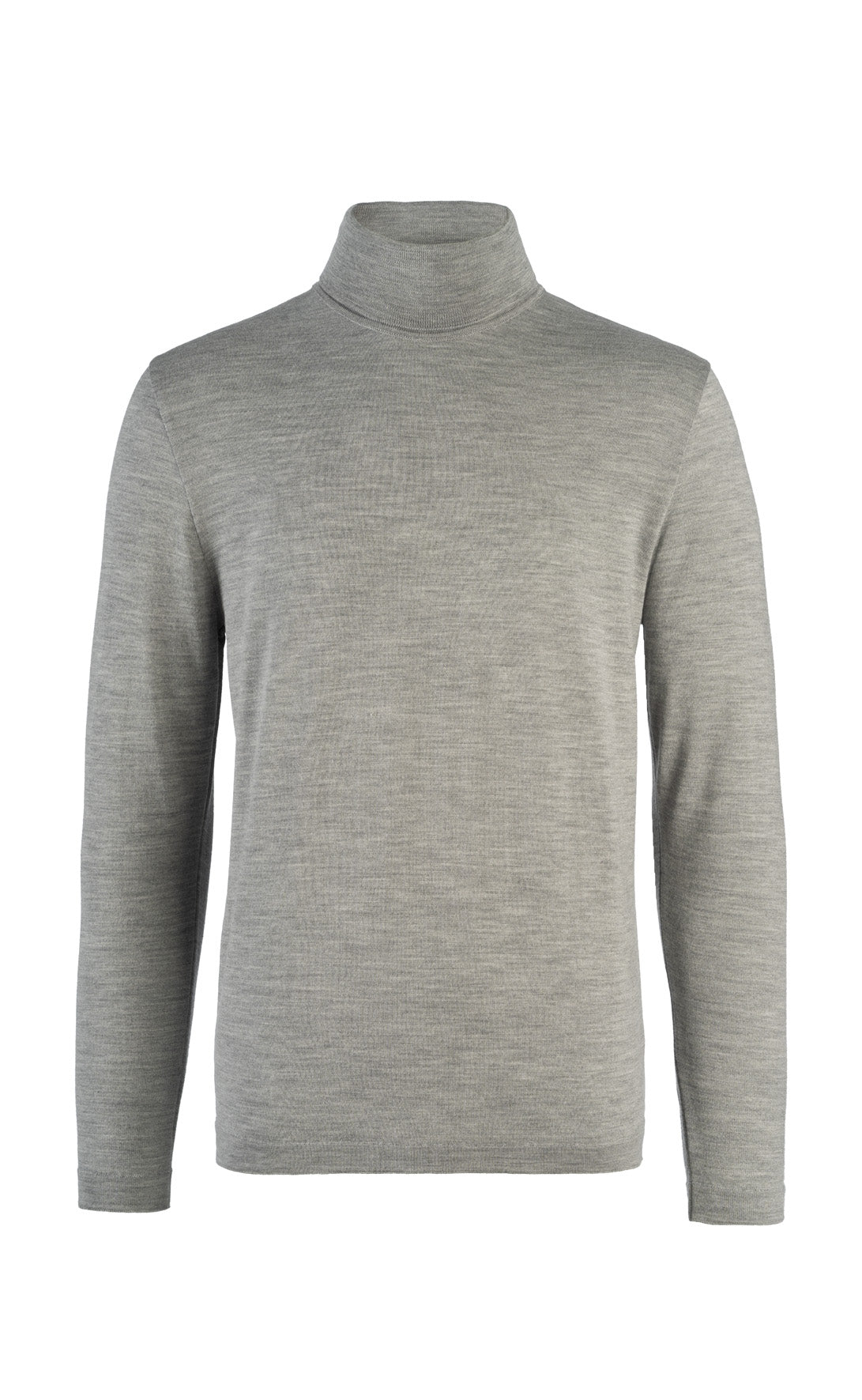 Edel und ultrasoft: Rollkragenpullover aus feinster Merinowolle-Seide-Mischung, regular fit