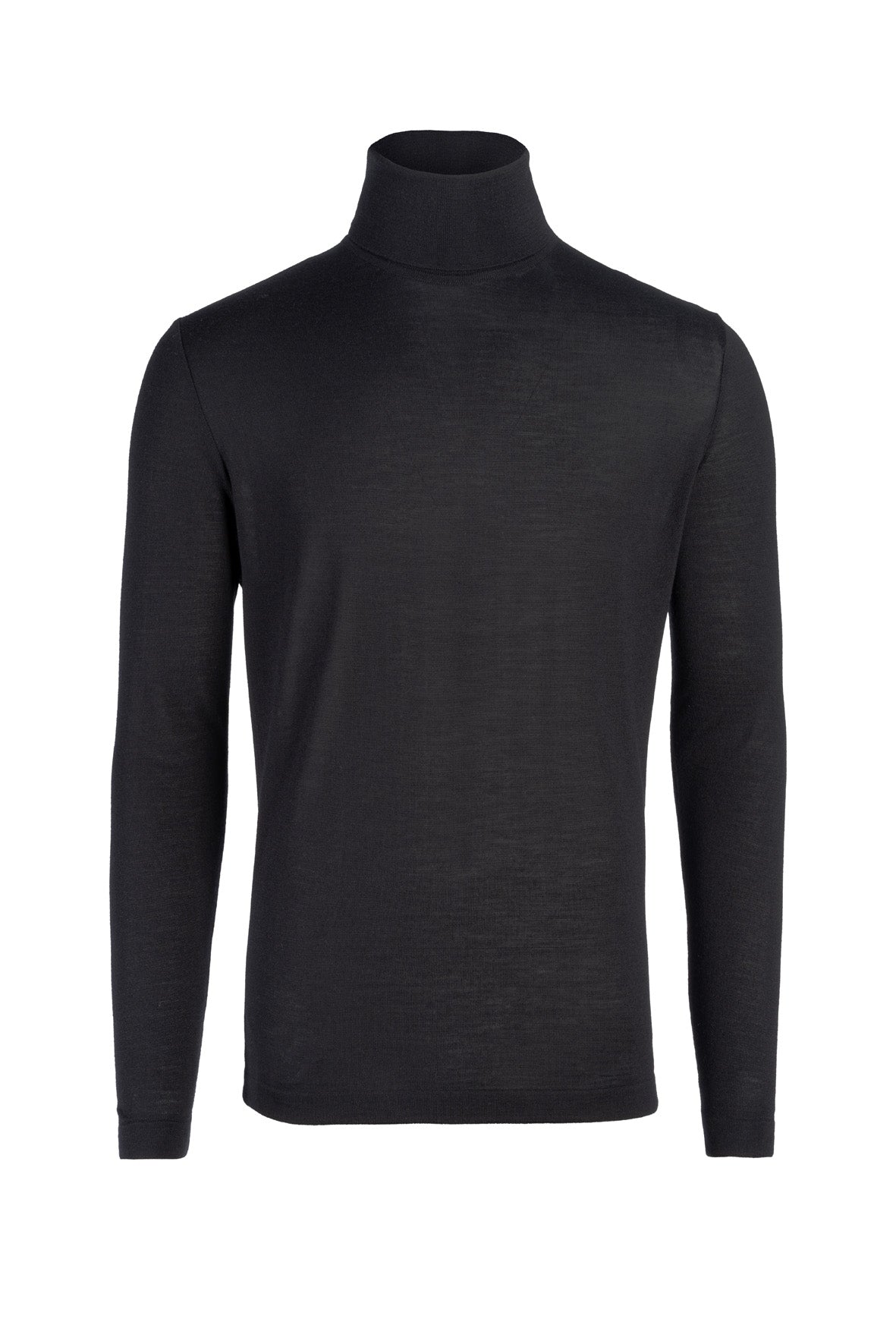 Edel und ultrasoft: Rollkragenpullover aus feinster Merinowolle-Seide-Mischung, regular fit