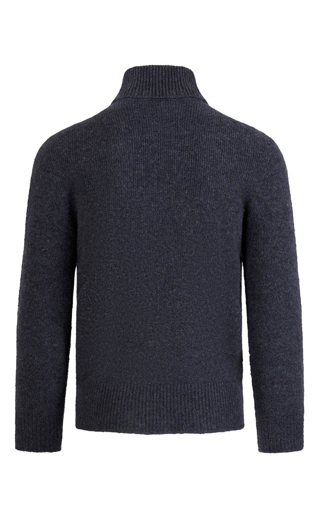Seamless gestrickter Rollkragen-Pullover aus supersoftem Tweedgarn, relaxed fit