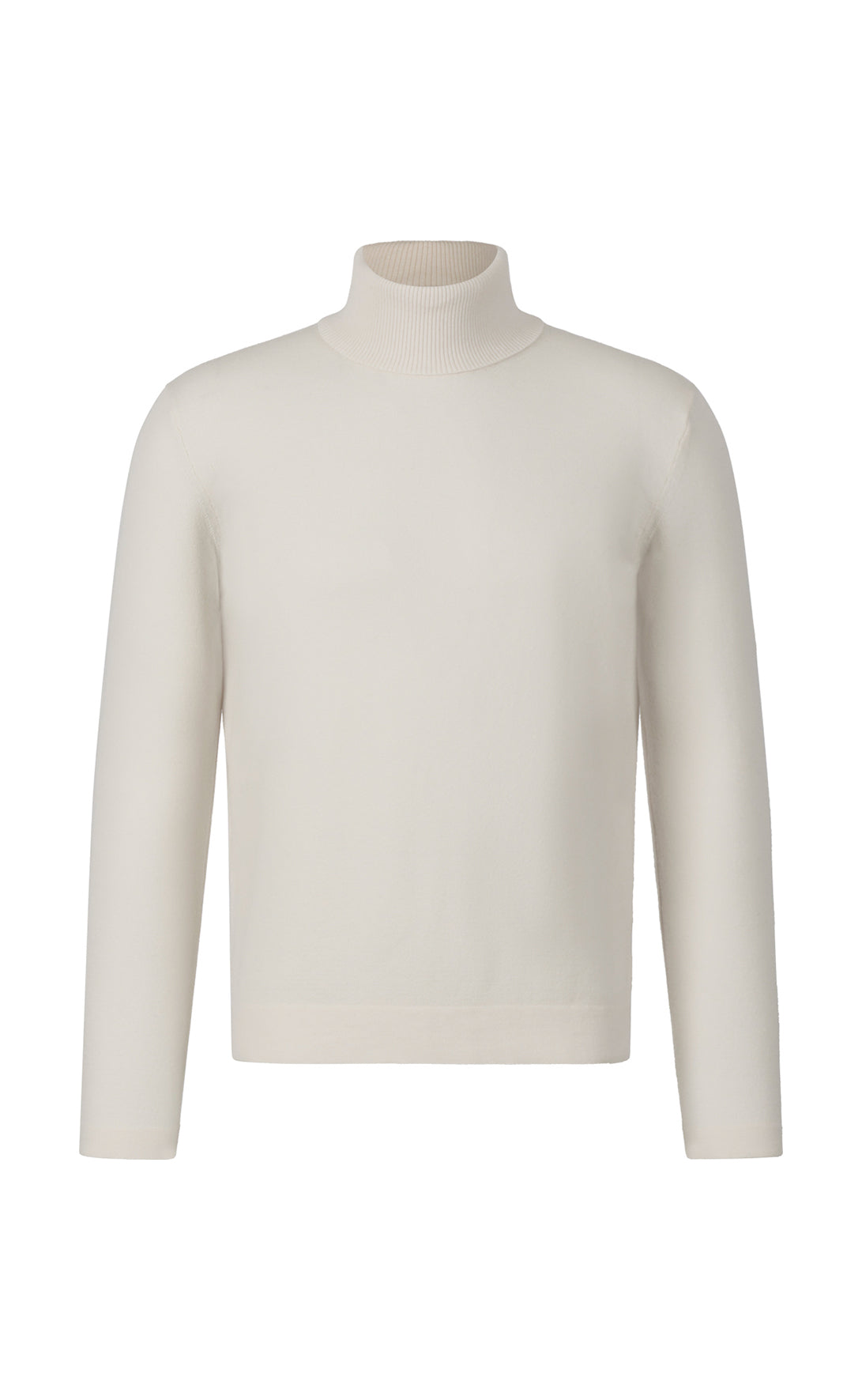 Super comfortable merino wool turtleneck sweater with functional stretch, regular fit