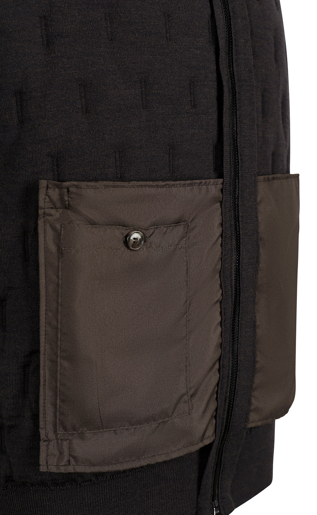 Innovative Zippgilet in Steppoptik aus feinster Merinowolle, relaxed fit