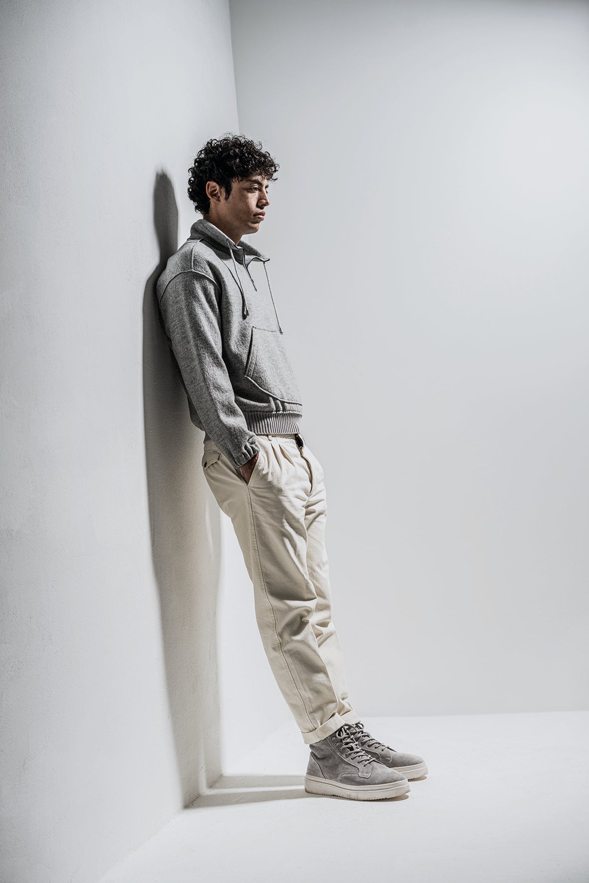 Zipptroyer made of Merino wool