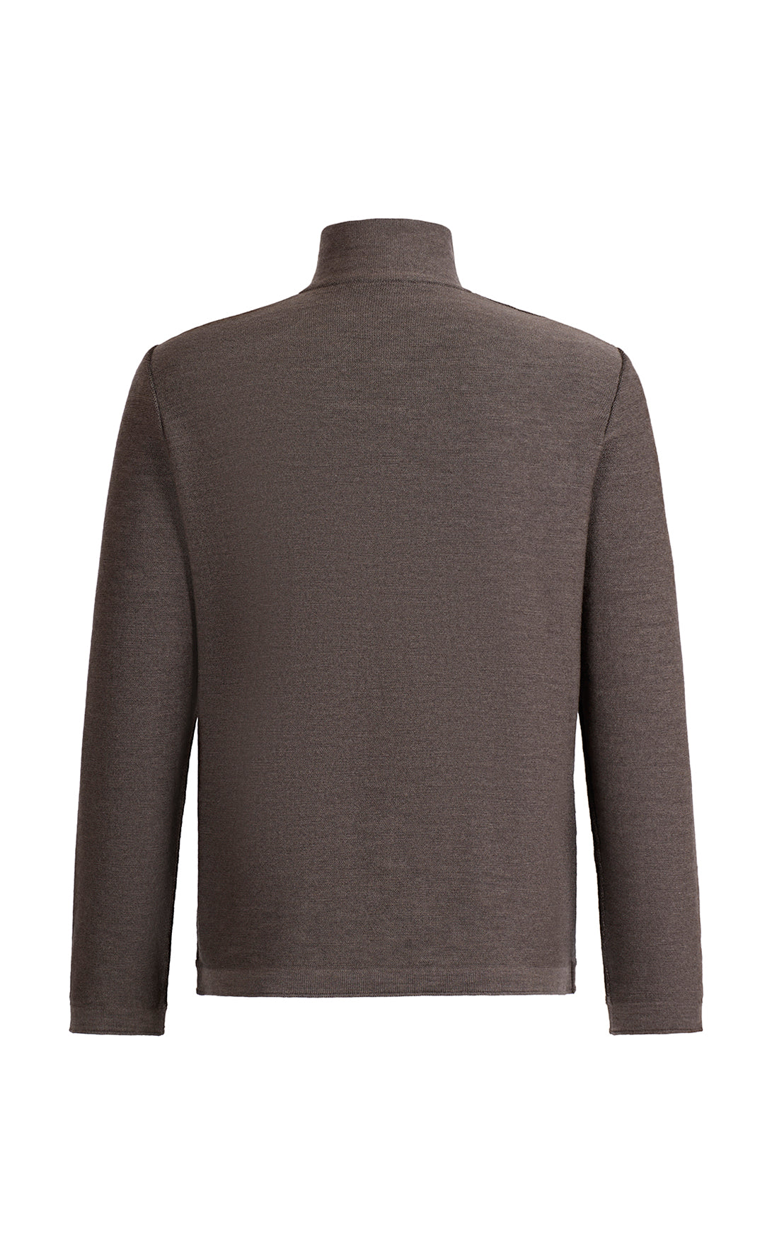 Leichter Doubleface-Zipptroyer: außen Merino-, innen Baumwolle, relxed fit