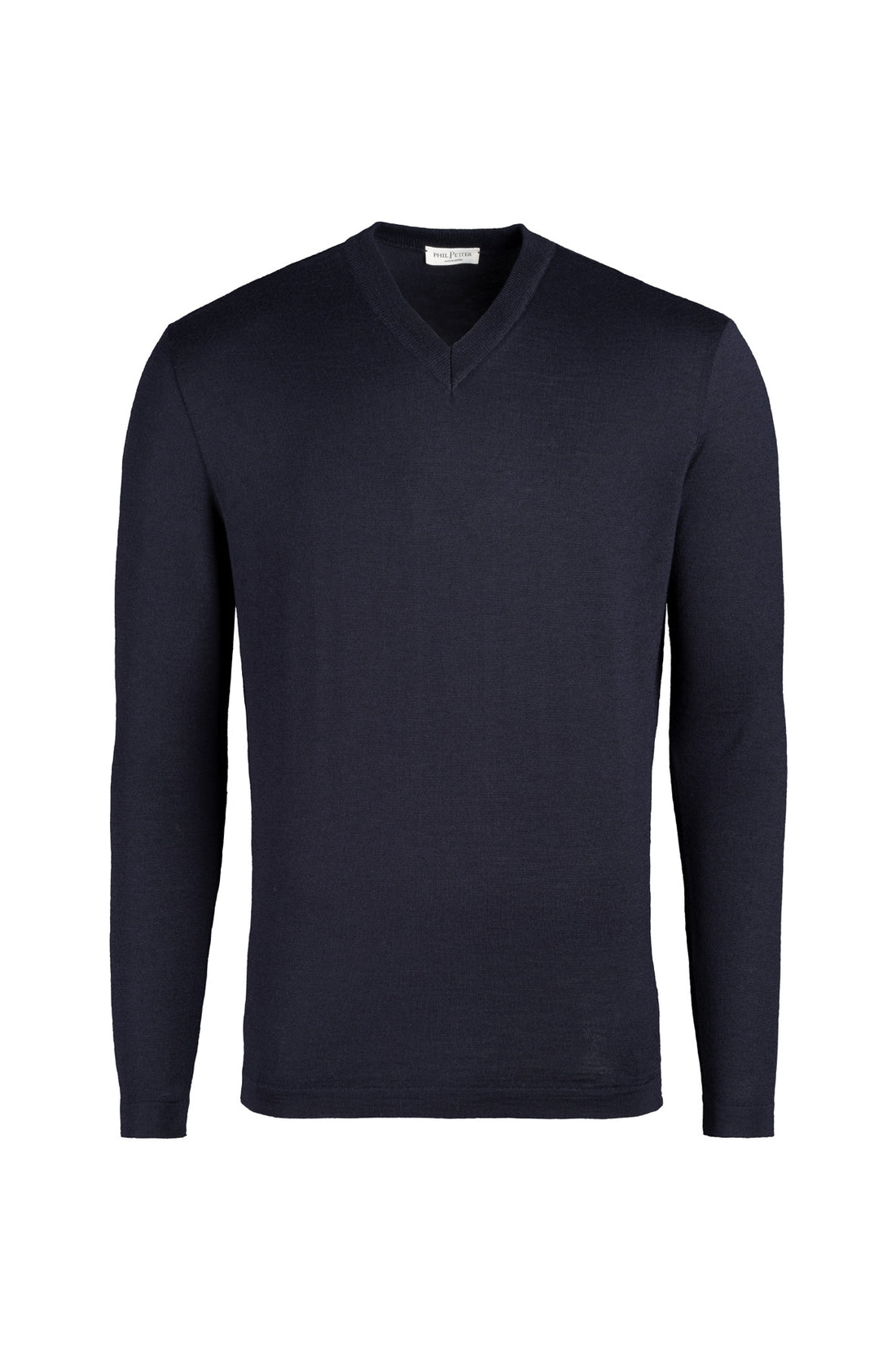 V-neck sweater made of extra-fine Merino silk, regular fit