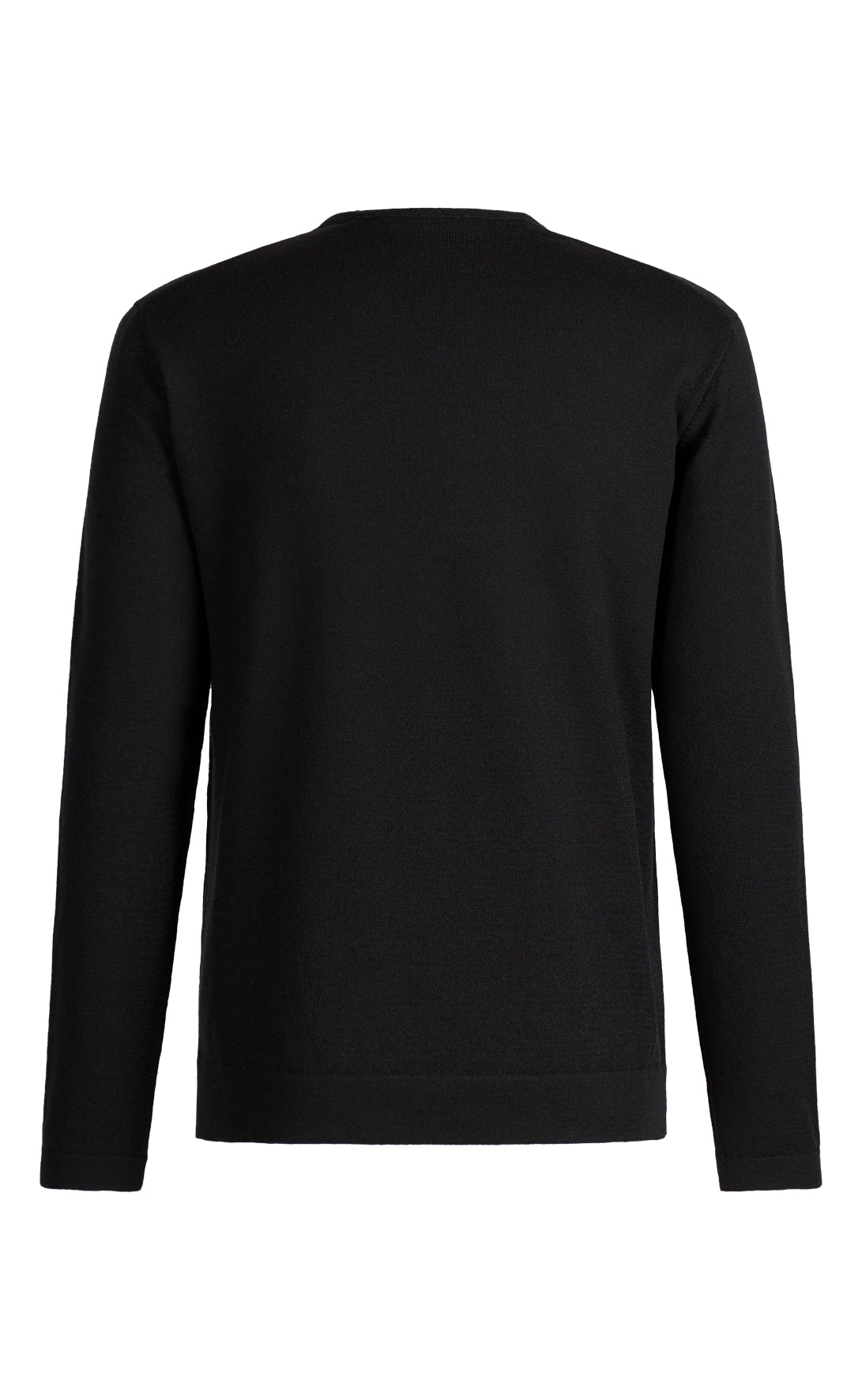 V-neck sweater made of stretchy merino wool
