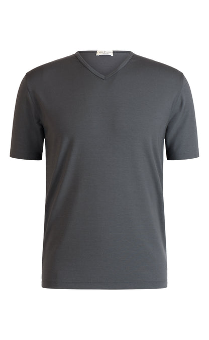 V-neck shirt short sleeve