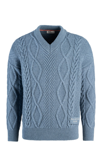 V-Pullover aus supersofter Lambswool