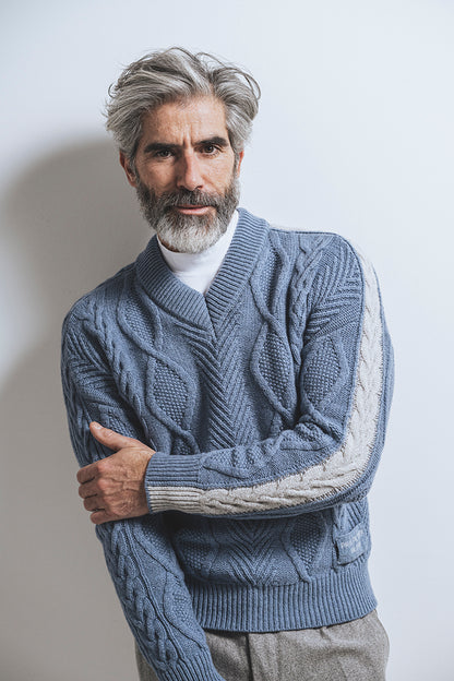 V-Pullover aus supersofter Lambswool