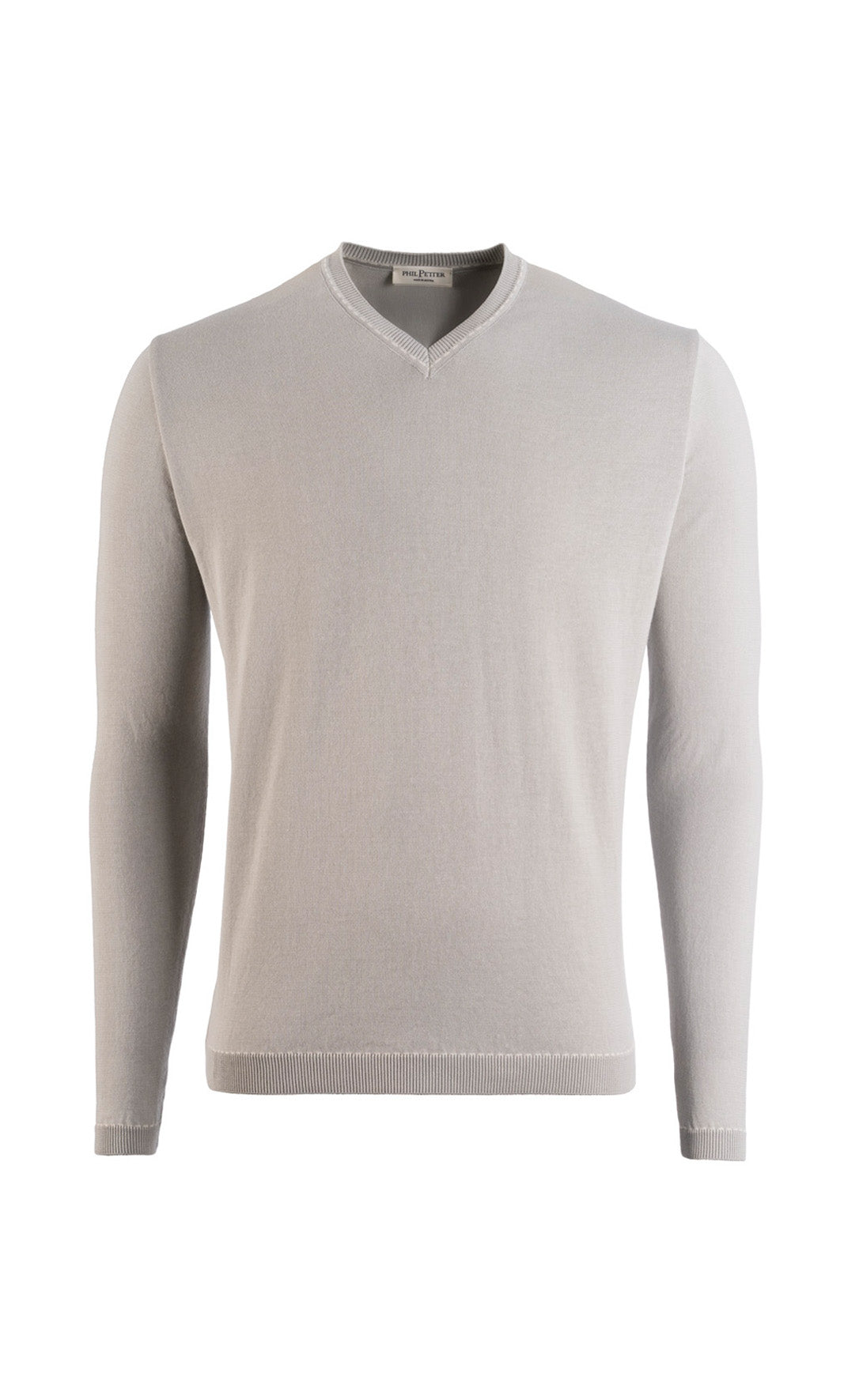 V-neck sweater made of the finest cotton, relaxed fit