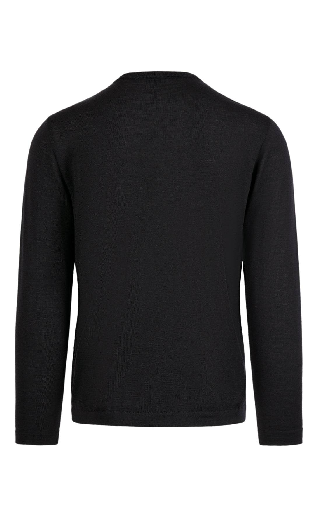 Crew neck sweater made of extra-fine Merino silk, regular fit