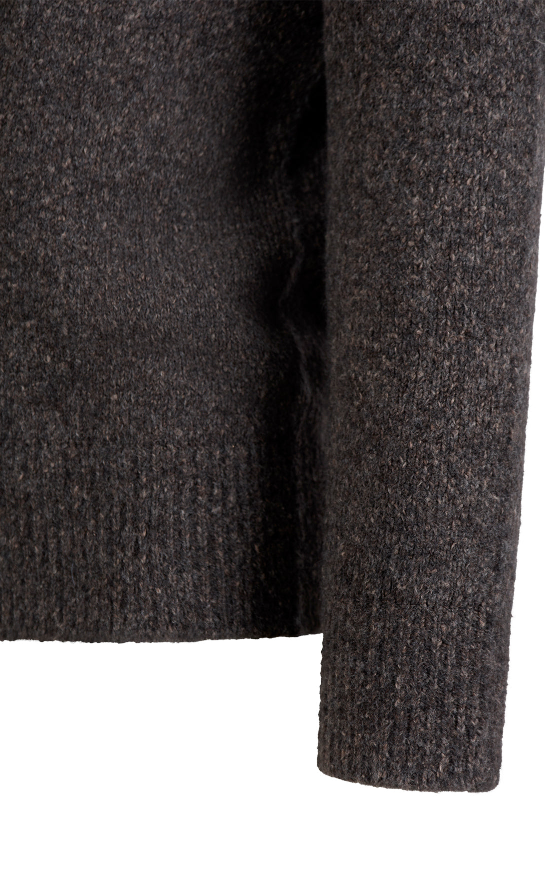 Super soft round neck sweater in tweed look, relaxed fit