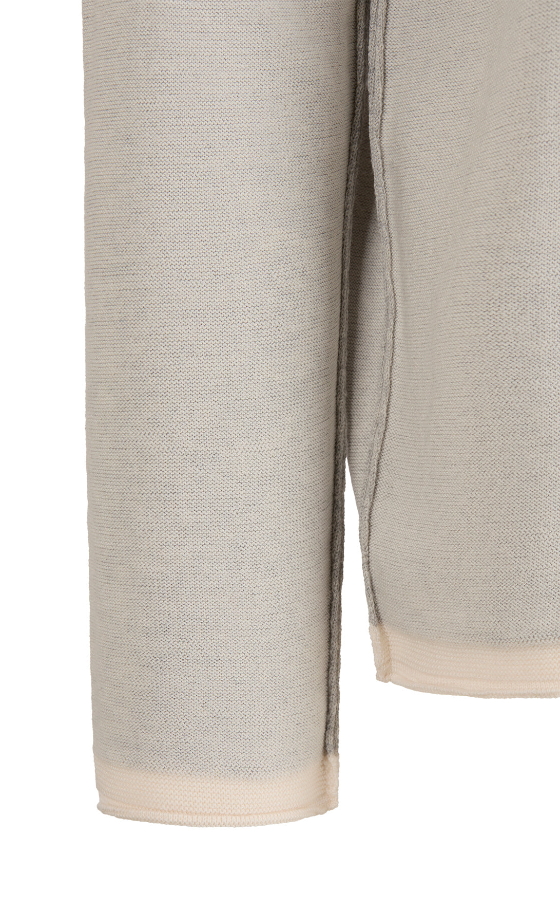 Super soft double-face sweater: merino on the outside, cotton on the inside, relaxed fit