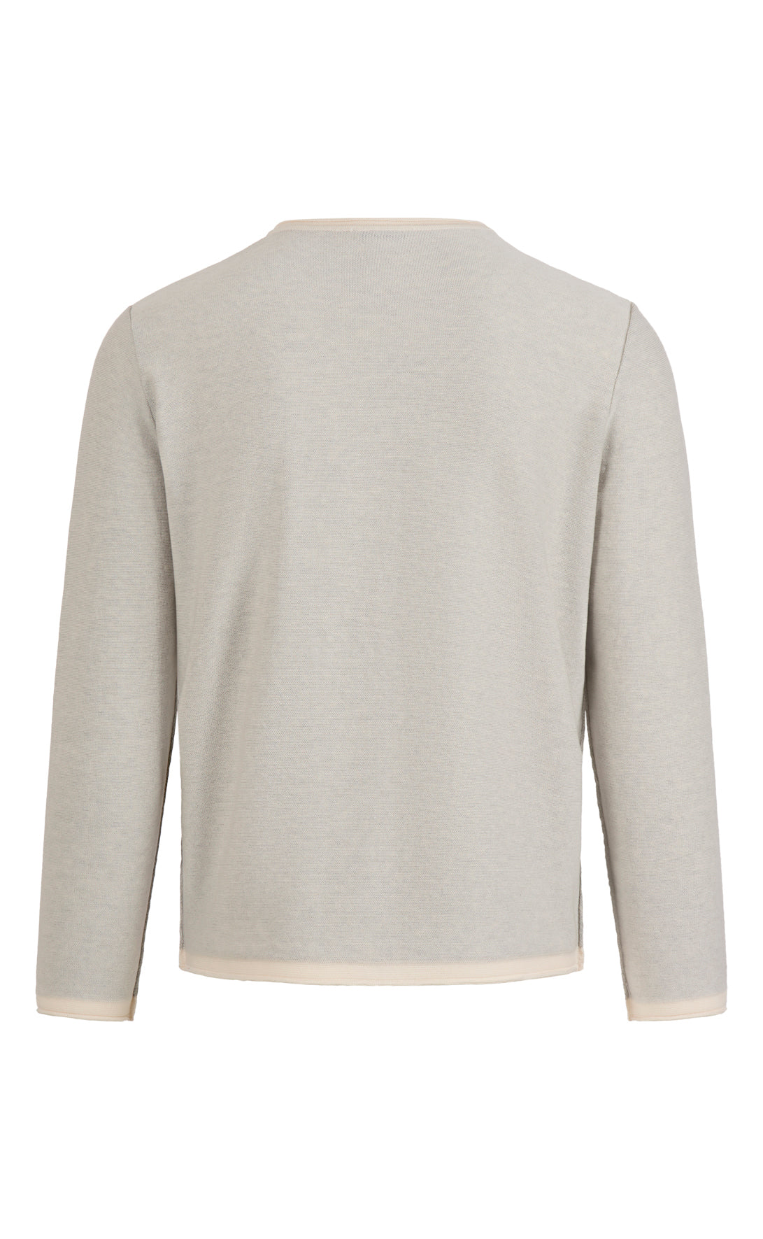 Super soft double-face sweater: merino on the outside, cotton on the inside, relaxed fit