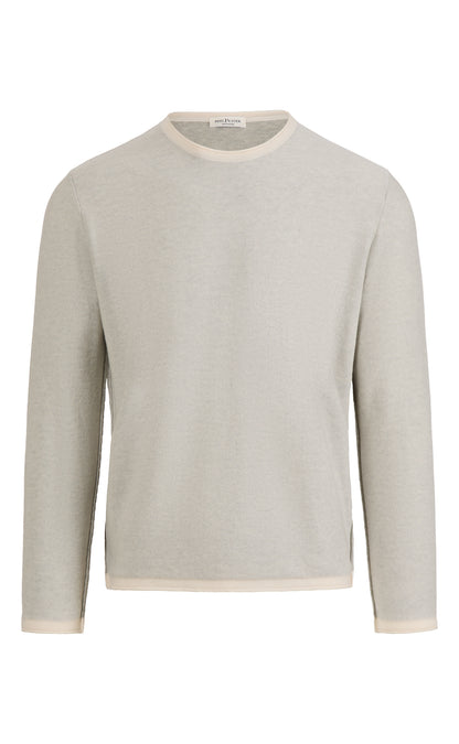 Super soft double-face sweater: merino on the outside, cotton on the inside, relaxed fit