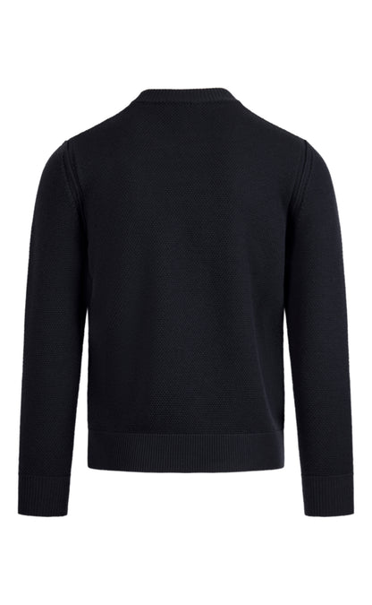 Sweater made of 100% Merino in rice grain knit look, relaxed fit