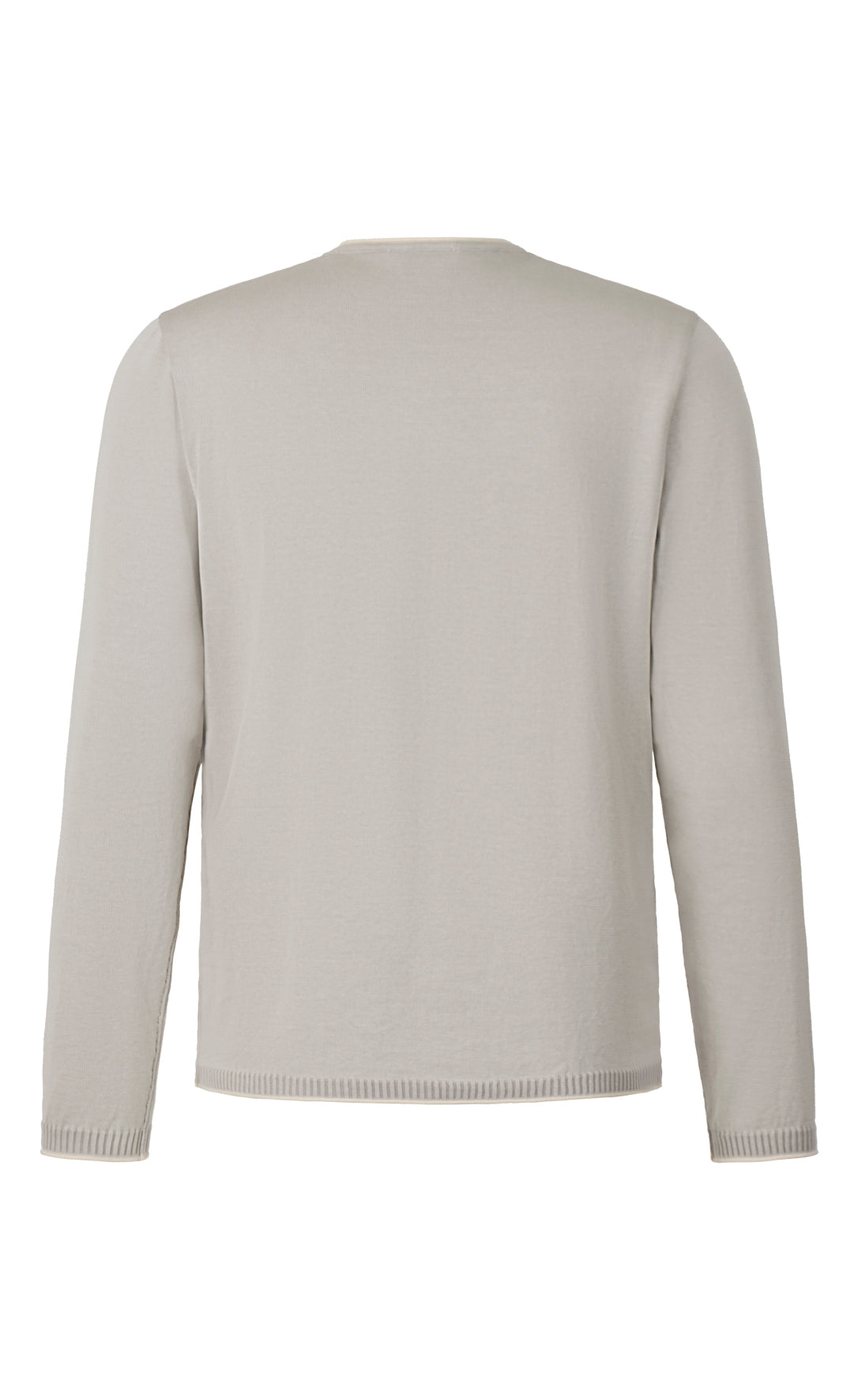 Super-soft, plated crew neck sweater made from the finest cotton, relaxed fit
