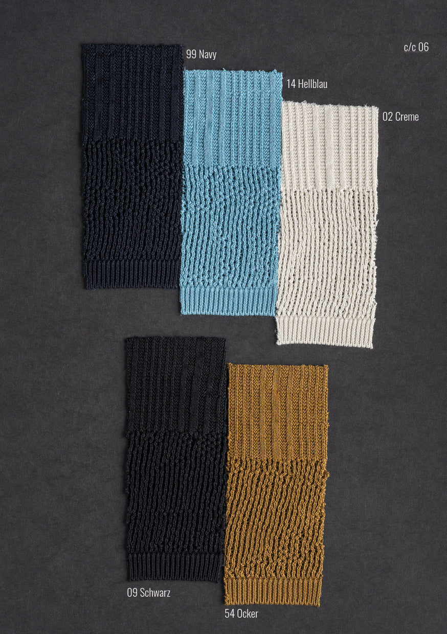 Finest cotton round neck sweater, seamless, relaxed fit