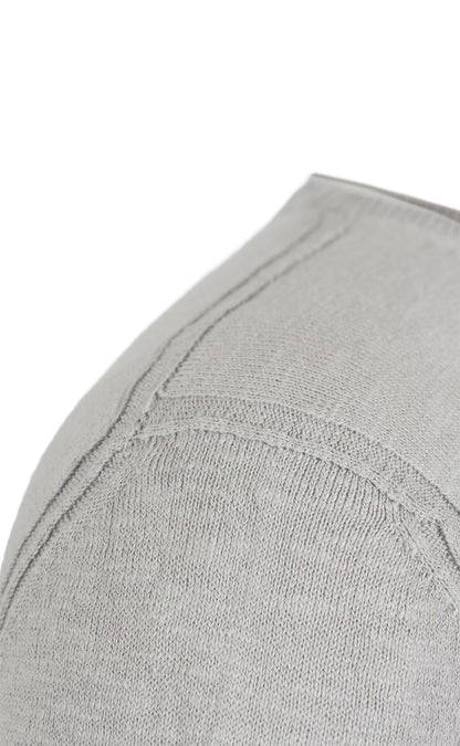 Sweater in soft cotton slub yarn, relaxed fit