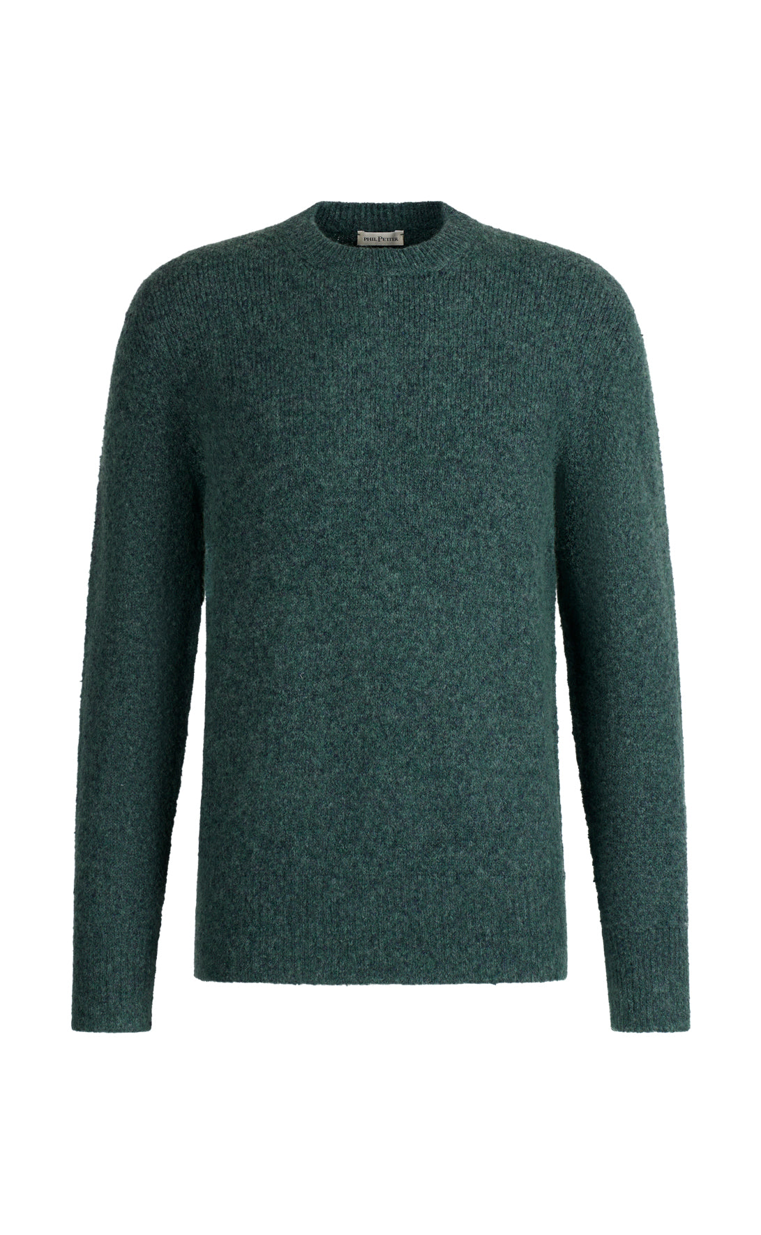 Nahtlos gestrickter Pullover aus supersoftem Tweedgarn, relaxed fit