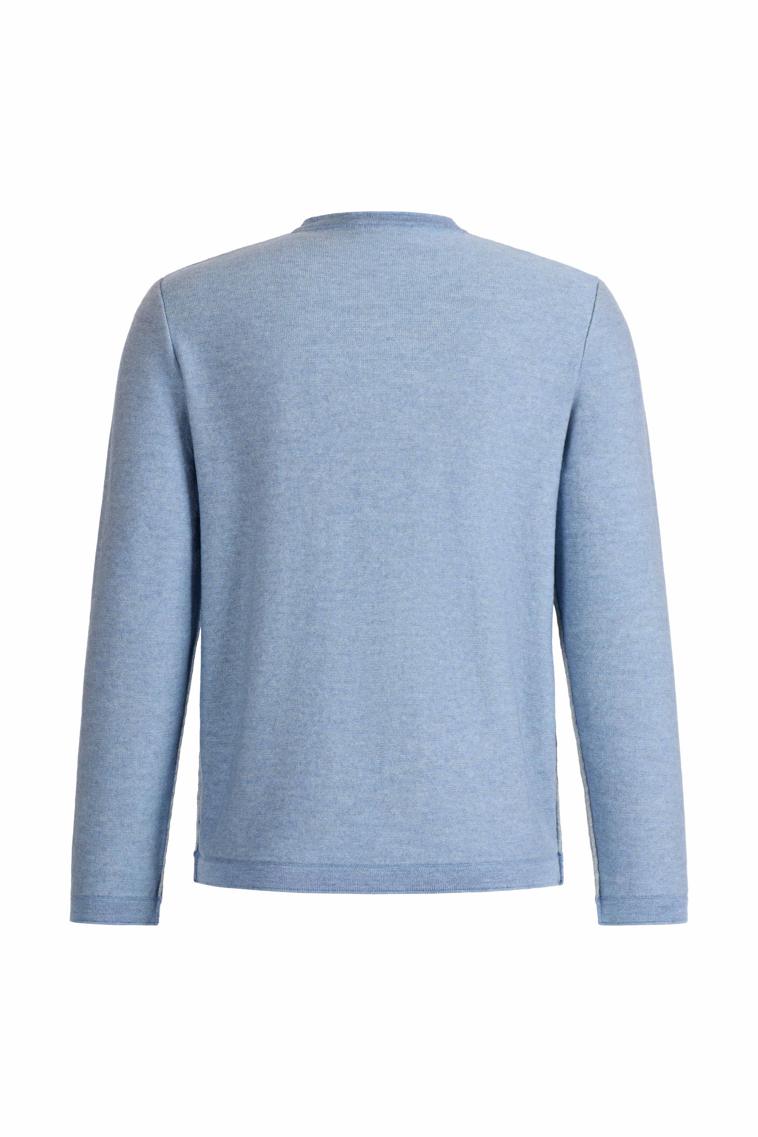 Leichter Doubleface-Pullover: außen Merino-, innen Baumwolle, relxed fit
