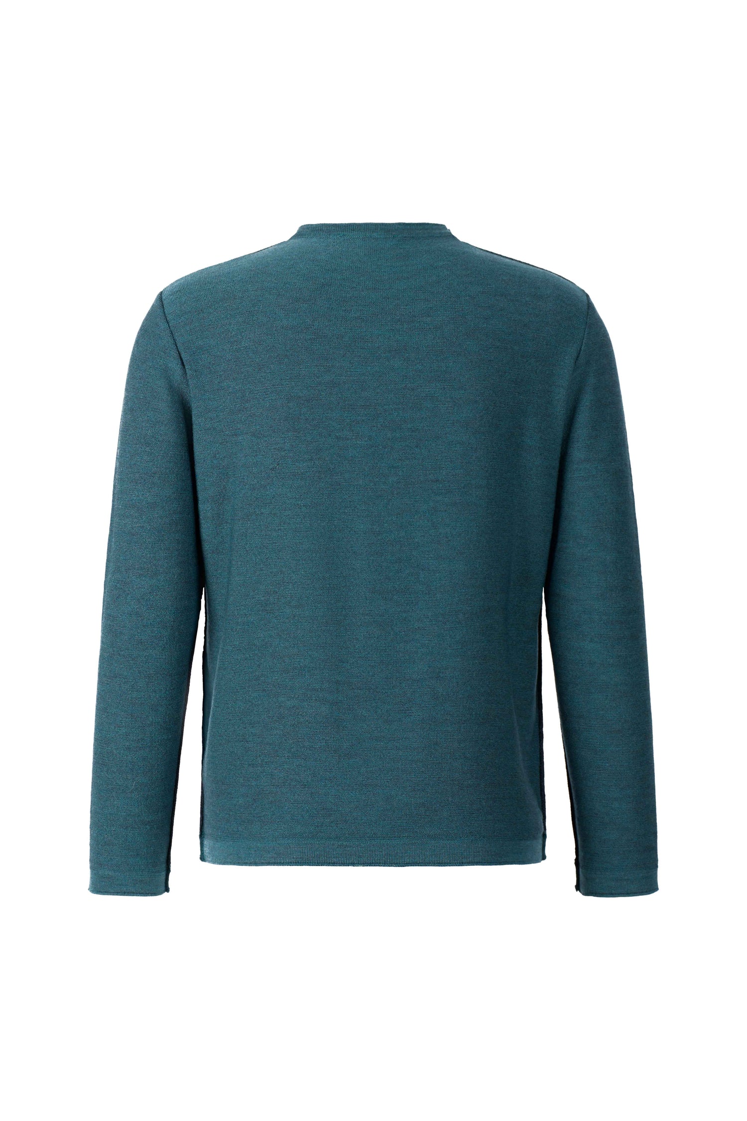 Leichter Doubleface-Pullover: außen Merino-, innen Baumwolle, relxed fit