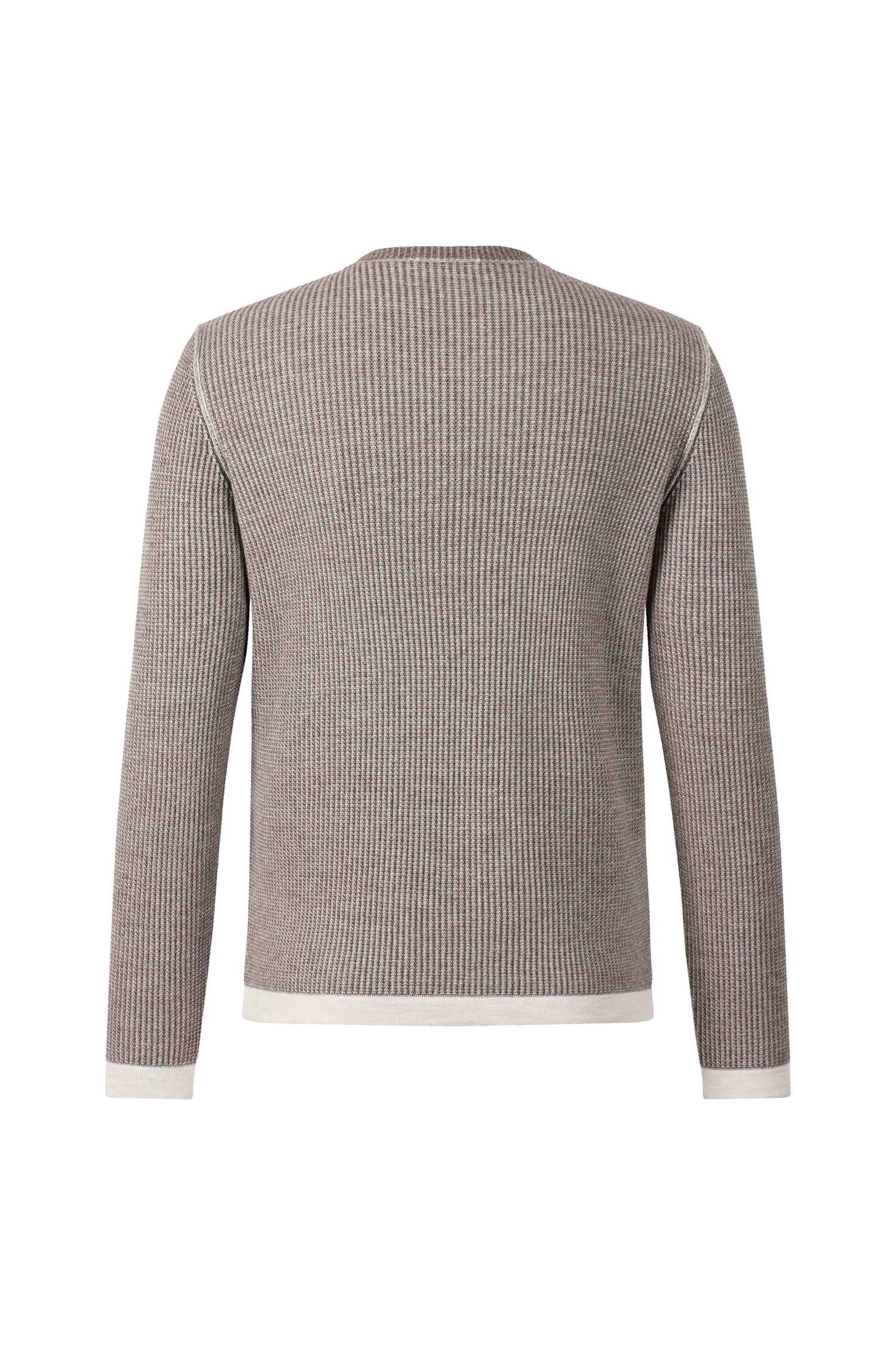 Sportlicher Two-tone Pullover aus Merino-Baumwollmix, relaxed fit
