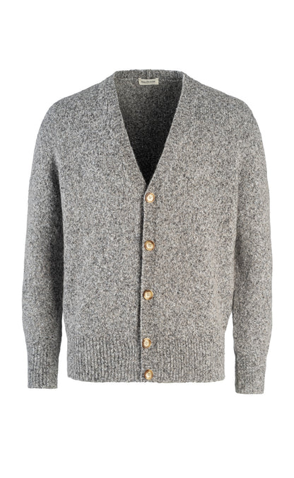 Supersoft cardigan in a tweed look, relaxed fit