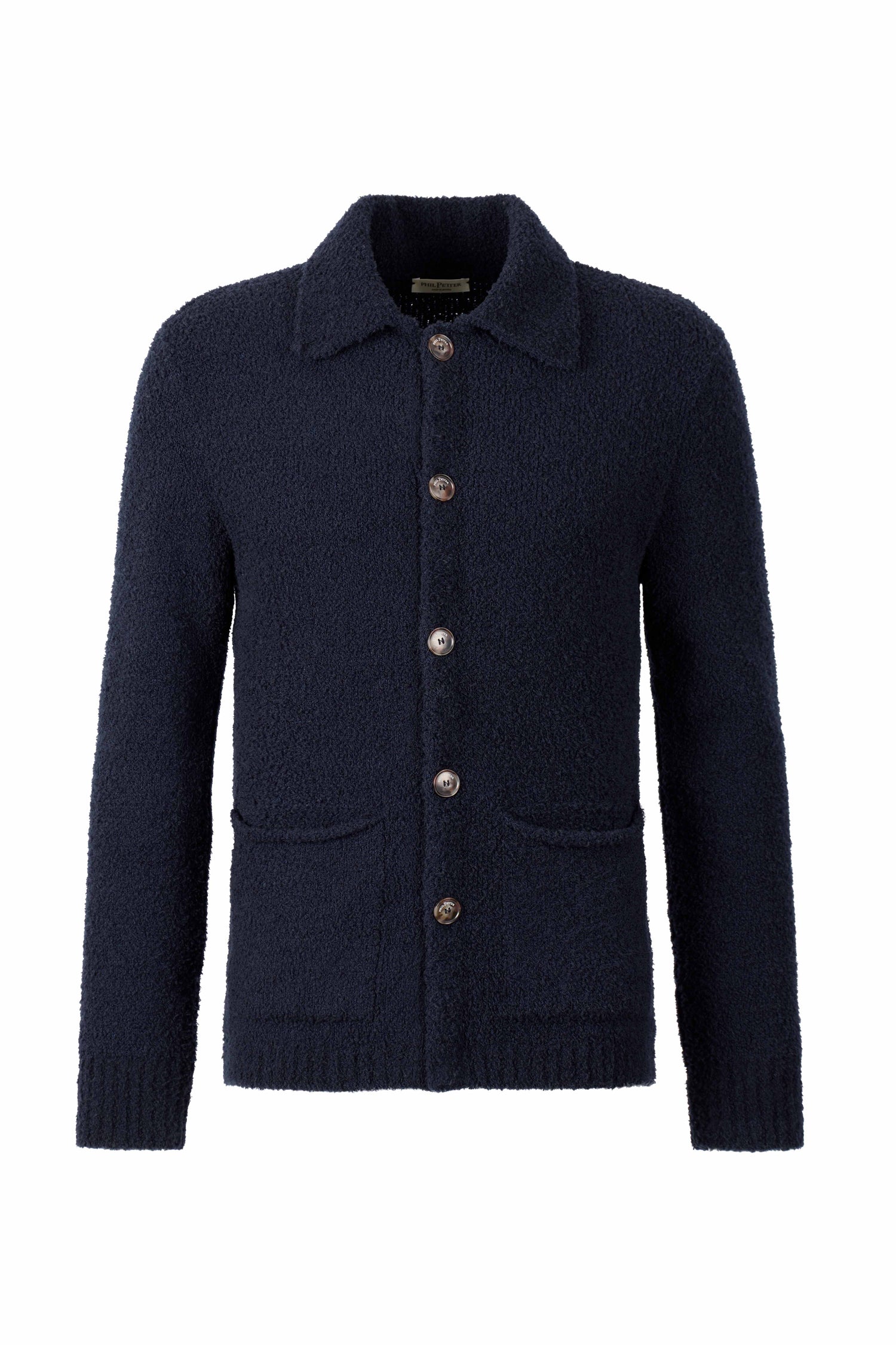 Exklusives Strick-Overshirt aus softem Merino-Effektgarn, relaxed fit