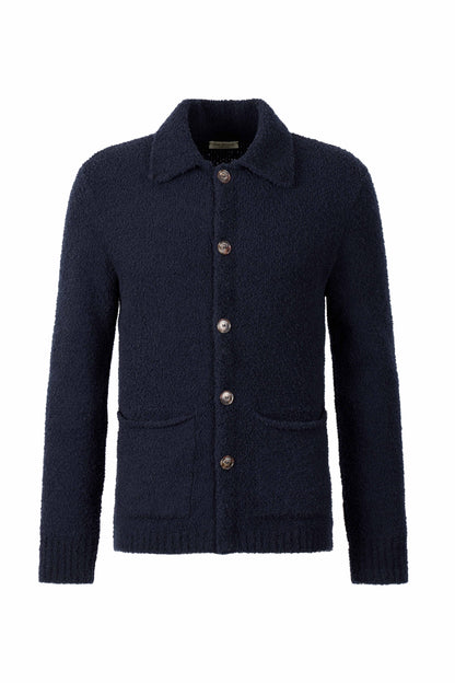 Exklusives Strick-Overshirt aus softem Merino-Effektgarn, relaxed fit