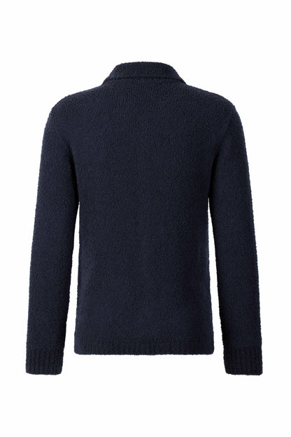 Exklusives Strick-Overshirt aus softem Merino-Effektgarn, relaxed fit