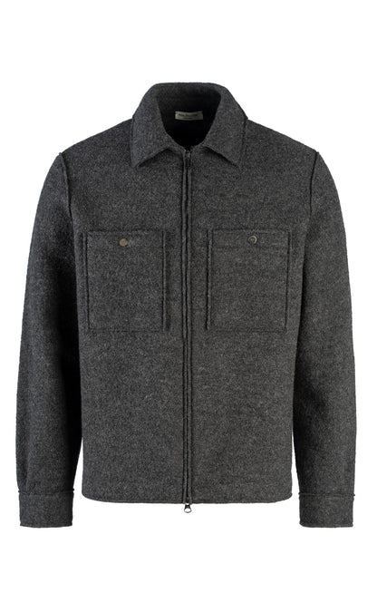 Zipp-Outdoorjacke  aus 100% gewalkter Merinowolle,  relaxed fit
